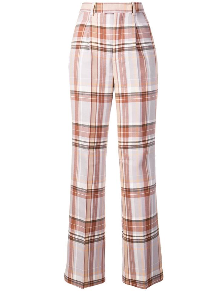 Acne Studios Madras Check Trousers - Neutrals
