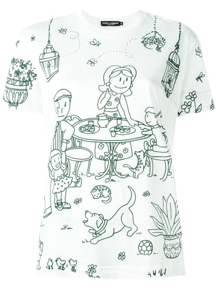 Dolce & Gabbana Garden Print T-shirt