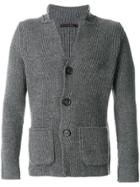 The Gigi Fitted Buttoned Sweatshirt - Grey