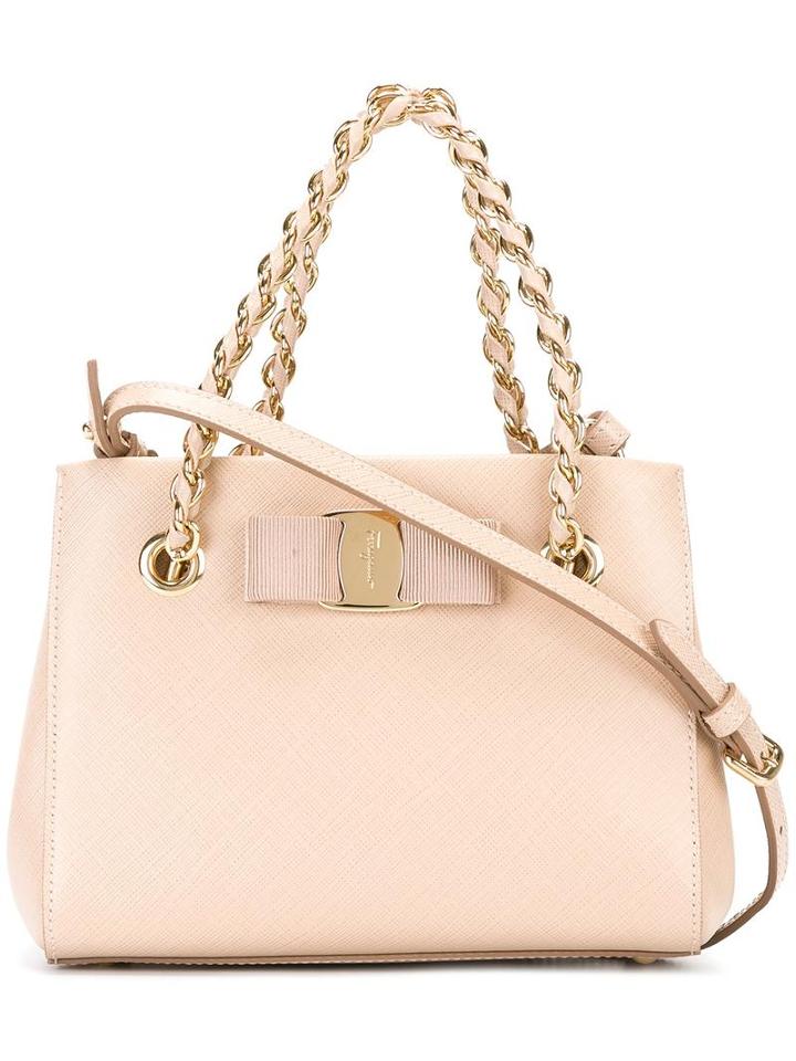 Salvatore Ferragamo 'melike' Shoulder Bag, Women's, Nude/neutrals