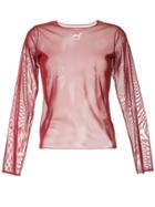 Tu Es Mon Trésor Rocking Horse Mesh Top - Red