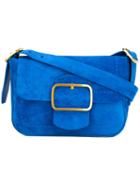 Tory Burch Sawyer Shoulder Bag, Women's, Blue, Suede