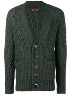 Barena Cable Knit Cardigan - Green