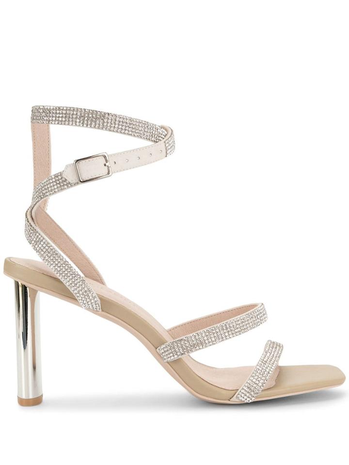 Manning Cartell Crystal Strappy Sandals - Neutrals