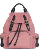 Burberry The Crossbody Rucksack In Nylon And Leather - Red