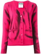 Moschino Trompe-l'oeil Cardigan, Women's, Size: 44, Pink/purple, Virgin Wool
