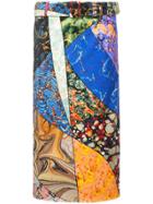 Rosie Assoulin Belted Patchwork Skirt - Multicolour