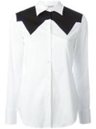 Neil Barrett Geometric Panel Shirt, Women's, Size: Large, White