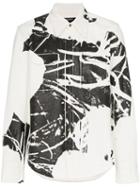 Calvin Klein 205w39nyc White Printed Denim Shirt