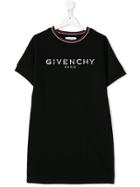 Givenchy Kids Teen Logo Print T-shirt Dress - Black