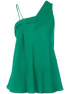 Mara Mac Asymmetric Blouse - Green