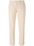 Joseph Cropped Tailored Trousers, Women's, Size: 40, Nude/neutrals, Acetate/polyester/viscose/spandex/elastane
