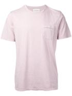 Oliver Spencer Envelope Pocket T- Shirt, Men's, Size: Small, Pink/purple, Cotton