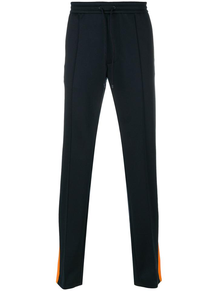 Valentino Branded Side Stripe Track Pants - Blue