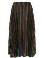 Michael Michael Kors Rainbow Pleated Skirt - Black