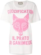 Gucci Il Prato Di Ganimede Guccification Printed T-shirt - White