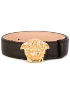 Versace - Medusa Palazzo Belt - Men - Calf Leather - 95, Brown, Calf Leather