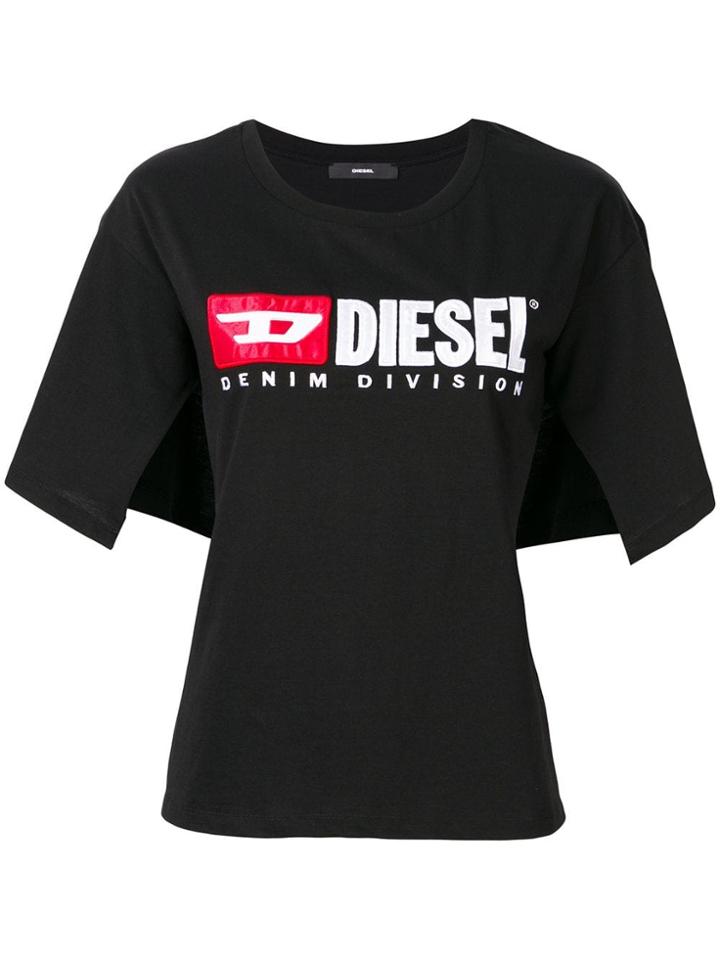 Diesel Split Sleeve T-shirt - Black