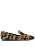 Veronica Beard Griffin Camouflage Loafers - Green