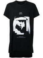 Julius Text Print T-shirt, Men's, Size: 2, Black, Cotton/modal