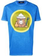 Dsquared2 Bear Print T-shirt - Blue