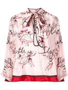 F.r.s For Restless Sleepers Alfito Tie Blouse - Pink