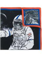 Etro - Astronaut Print Pocket Square - Men - Silk - One Size, Silk