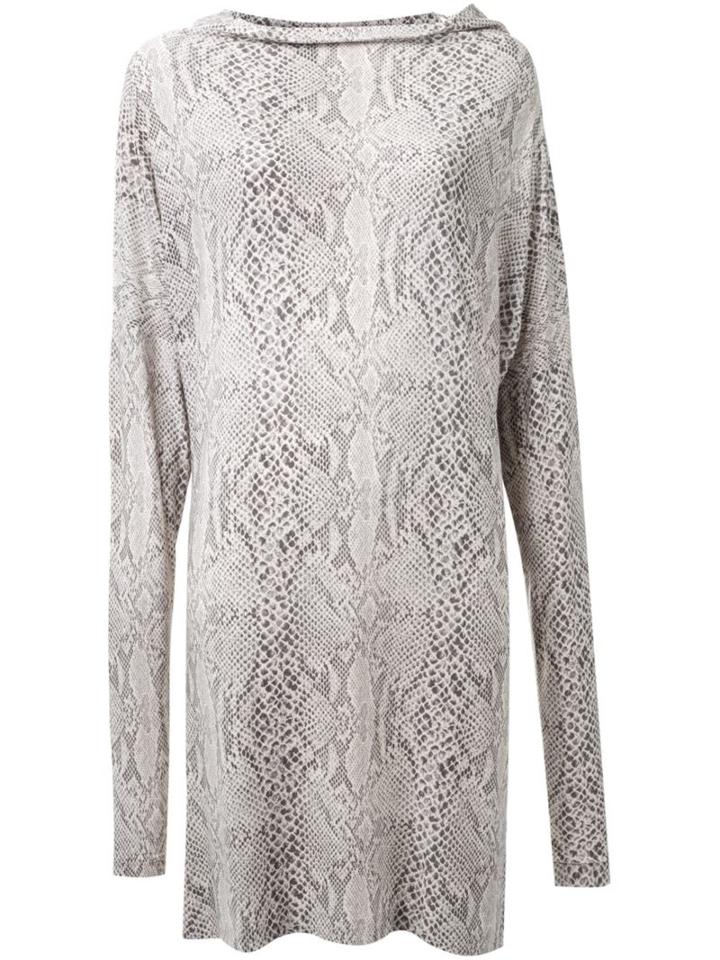 Norma Kamali Snakeskin Print Dress