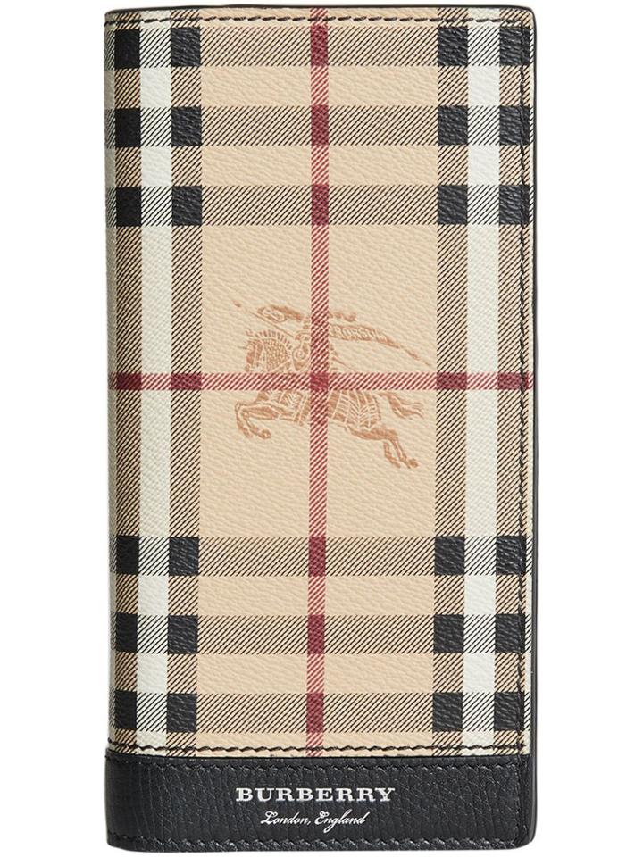 Burberry Haymarket Check Continental Wallet - Nude & Neutrals