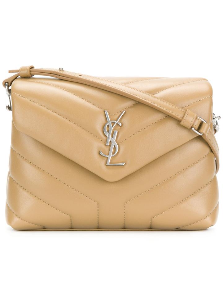 Saint Laurent Lou Lou Shoulder Bag - Nude & Neutrals