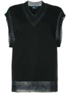 Kolor V-neck Sweater - Black