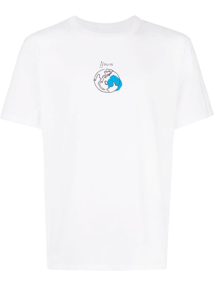 Julien David Earth Scribble T-shirt - White