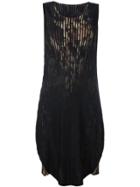 Issey Miyake Pleated Layer Dress - Black