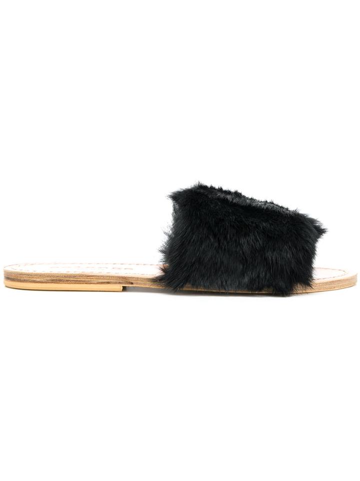 Solange Slip-on Sandals - Black