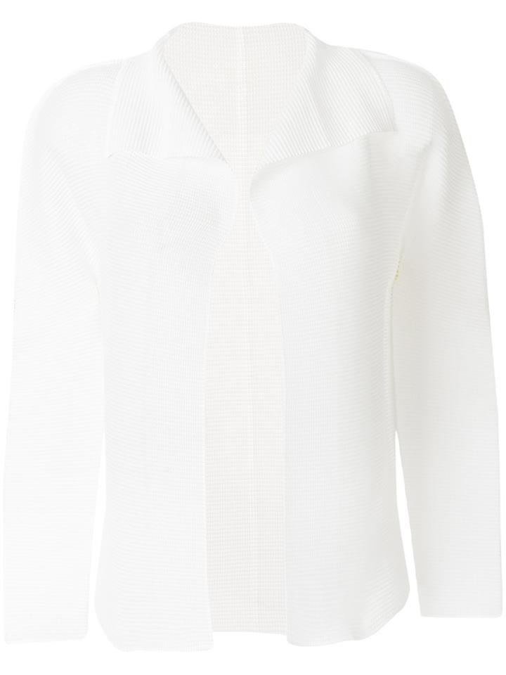Issey Miyake Cauliflower Pleated Cardigan - White