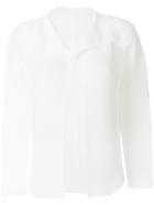 Issey Miyake Cauliflower Pleated Cardigan - White