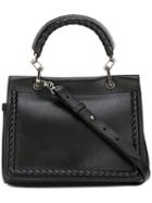 Max Mara Front Zip Shoulder Bag, Women's, Black, Leather