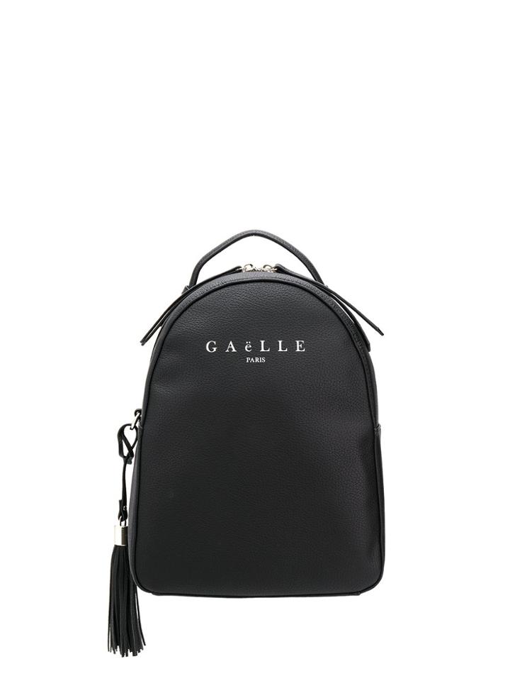 Gaelle Bonheur Logo Stamp Backpack - Black