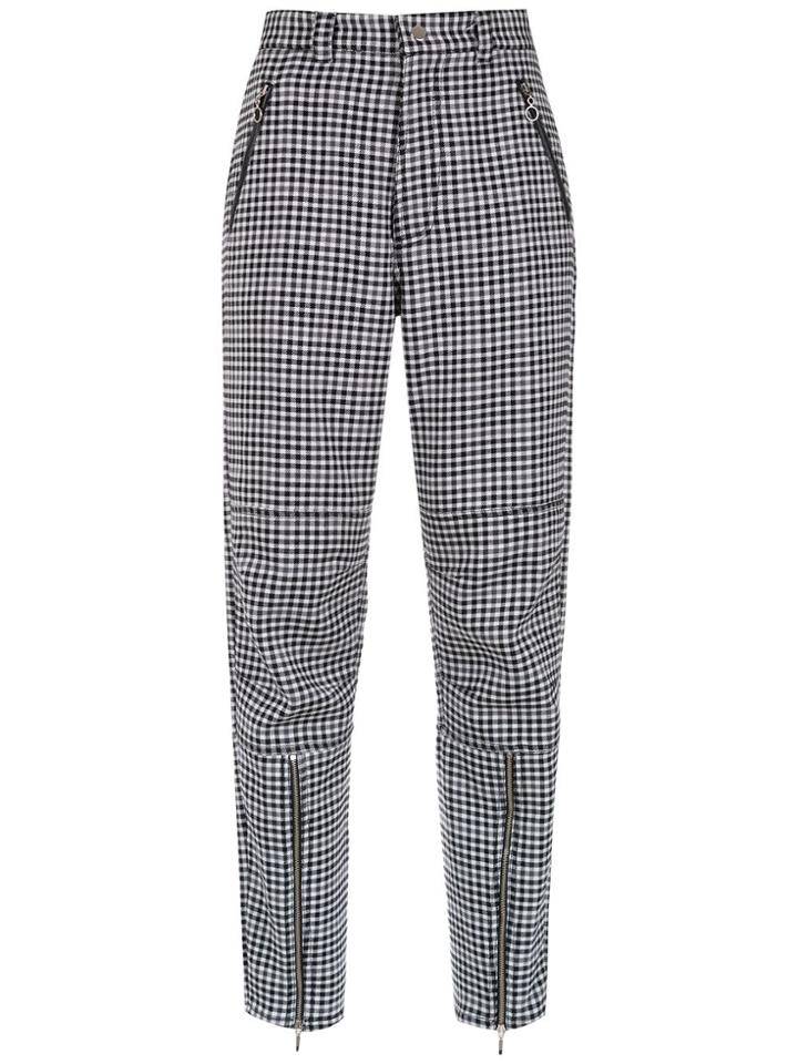 Reinaldo Lourenço Checked Trousers - Black
