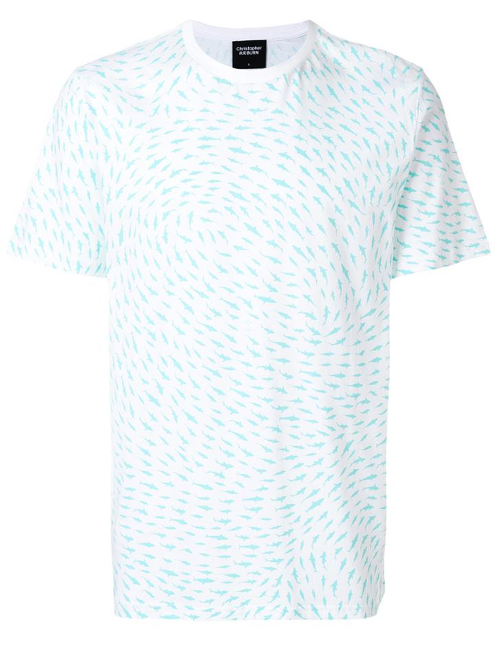 Christopher Raeburn Shark Print T-shirt - Blue