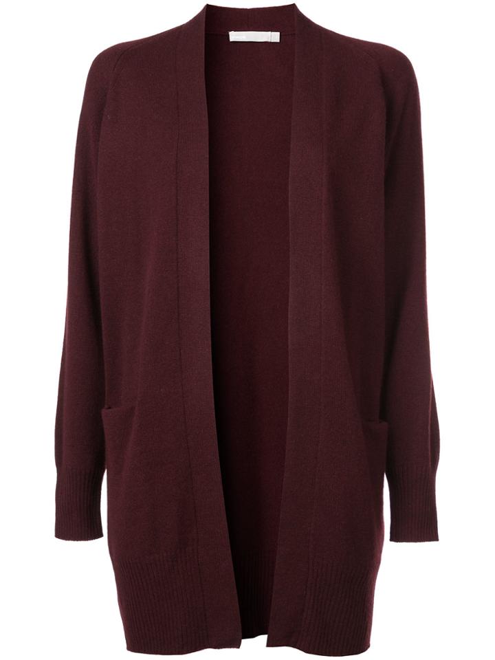 Vince Raglan Sleeve Cardigan - Red