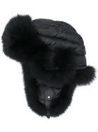 Liska Panelled Trapper Hat - Black