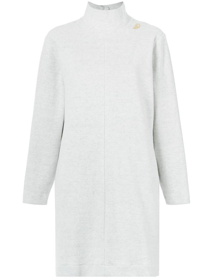 Lilly Sarti - Turtle Neck Dress - Women - Polyester/cotton - 38, White, Polyester/cotton