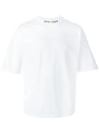 Palm Angels Logo Print T-shirt, Size: Xl, White, Cotton