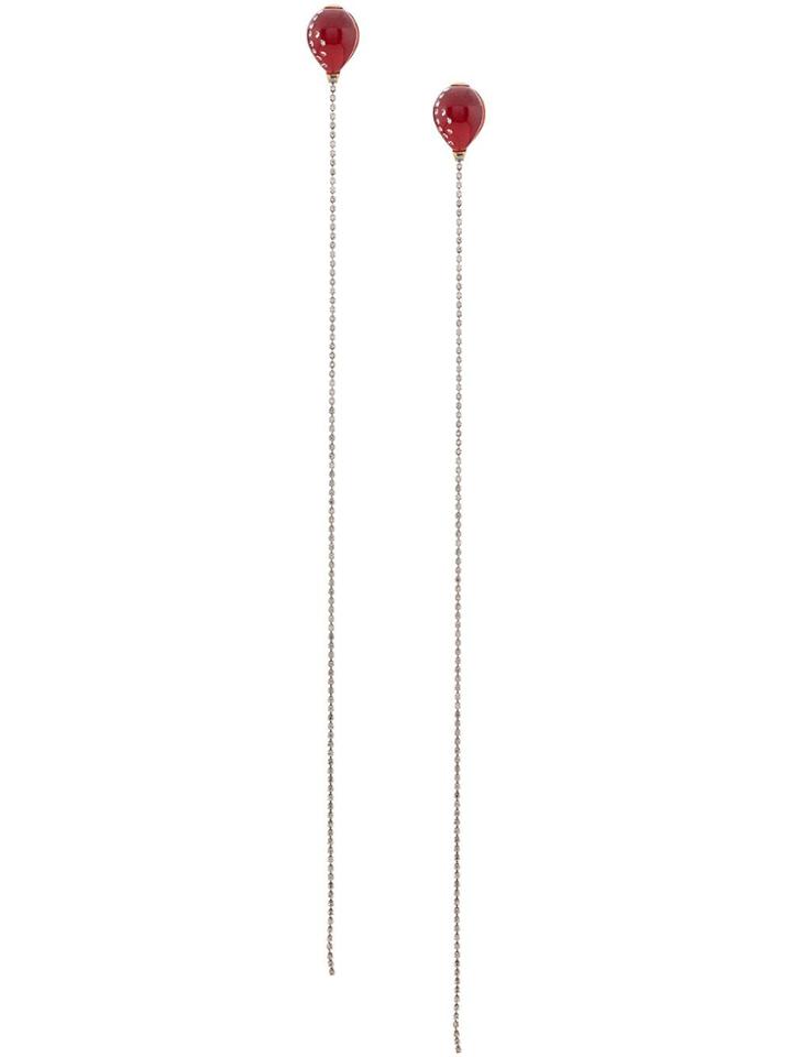 Christopher Kane Balloon Earring - Red