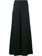 Valentino High Waisted Silk Trousers, Women's, Size: 38, Black, Silk
