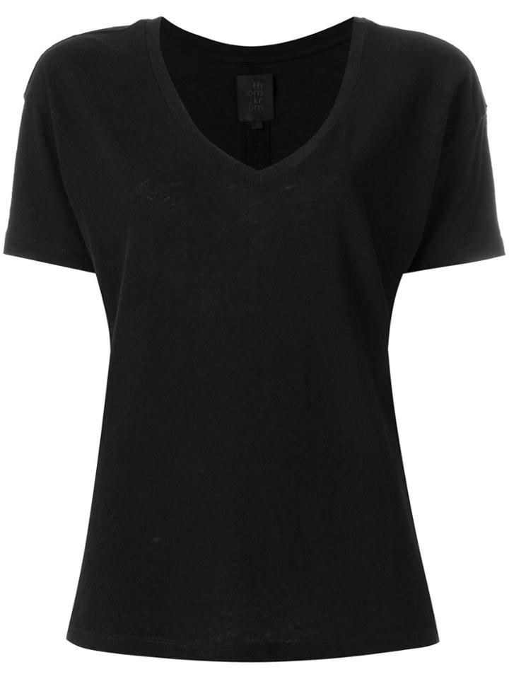 Thom Krom V-neck T-shirt - Black