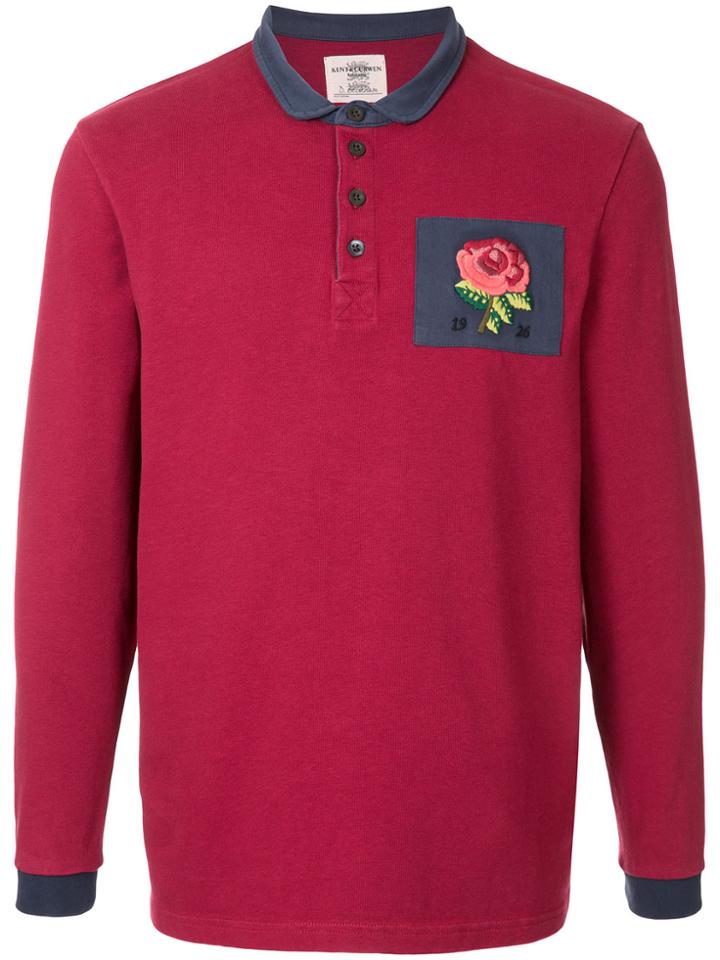 Kent & Curwen Patched Polo Shirt - Red
