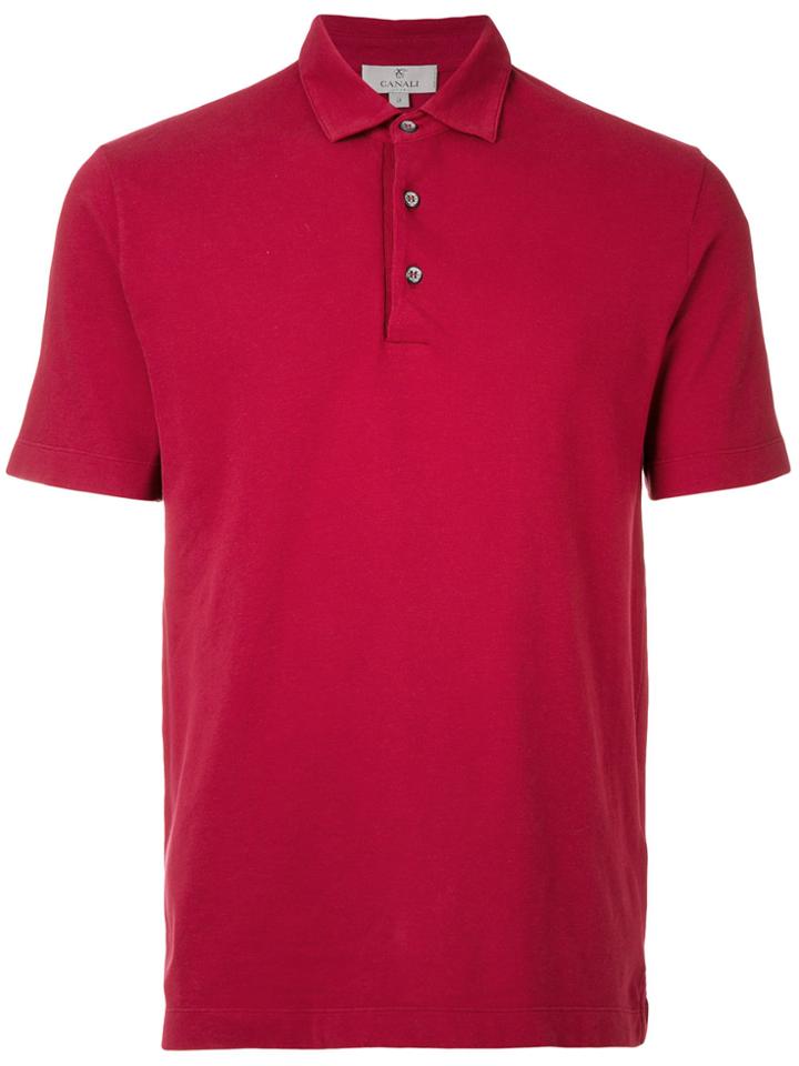Canali Classic Polo Shirt - Red