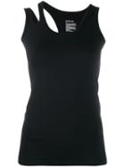 Helmut Lang Cut-out Strap Tank Top - Black